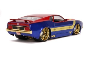 Masinuta Metalica Captain Marvel 1973 Ford Mustang Mach 1 Scara 1 La 24 - Img 3