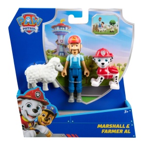 Patrula Catelusilor Set 3 Figurine Marshall Si Fermierul Al - Img 1