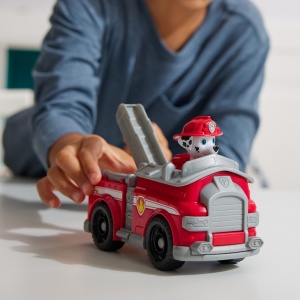 Patrula Catelusilor Set Vehicul De Baza Masina De Pompieri Si Figurina Marshall - Img 3