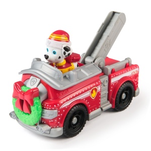 Patrula Catelusilor Vehicul Si Figurina Marshall Cu Accesorii De Craciun - Img 6