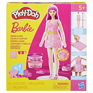Play Doh Barbie Set Inimioare Si Par