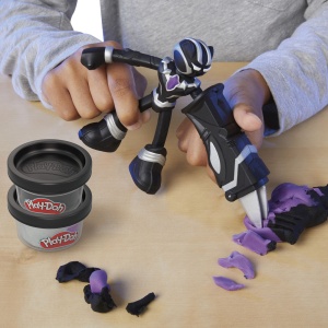 Play-Doh Marvel Figurina Flexibila Cu Accesorii Black Panther 10Cm - Img 3