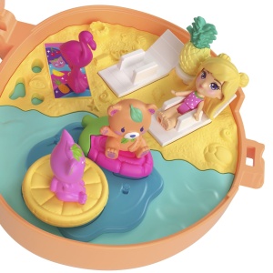 Polly Pocket Set Gentuta Animalut Ursulet Roz Cu Accesorii - Img 9