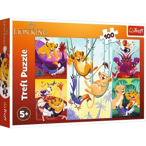 Puzzle Trefl 100 Disney Curajosul Rege Lion