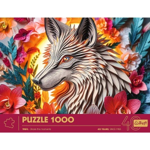 Puzzle Trefl 1000 Editia Aniversara 40 De Ani 3D Wilk - Img 3