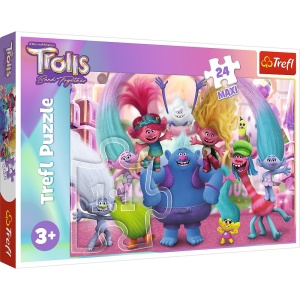 Puzzle Trefl 24 Maxi In Lumea Trolilor - Img 1
