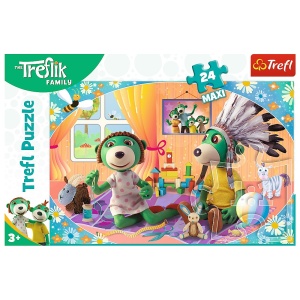 Puzzle Trefl 24 Maxi Treflik Familia Fericita - Img 3