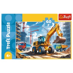 Puzzle Trefl 60 Excavator - Img 3