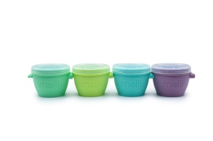 Set 4 Recipiente Silicon Snap&Go, Melii, 4*177 Ml - Img 2