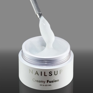 Gel Uv/led Creamy Fusion NailsUp Milky White 15g 02