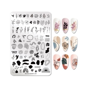 Matrita metalica stampila unghii Nicole Diary L36