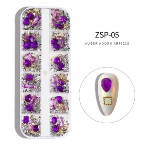 Nageldekoration NailsUp - Mix Set Nail Art - Purple