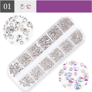 Nail Pebbles Verschiedene Größen und Farben - 01