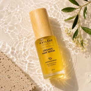 NAILSUP Organic Hair Serum Intensive Repair 30 ml – Haarserum mit Arganöl & Jojobaöl für Reparatur, Feuchtigkeit & Glanz - Img 3