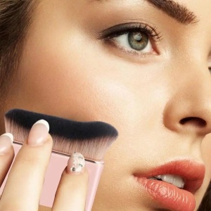 Pensula make up countouring si aplicarea fondului de ten, Gold - Img 2