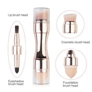 Pensula Makeup Multifunctionala 4 in 1 Gold - Img 4