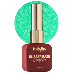Rubber base NailsUp Sapphire Flakes 17 10 ml