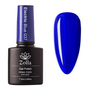 Semipermanenter Nagellack Zolla - Hema Free - Electric Blue 037 - 7.3ml