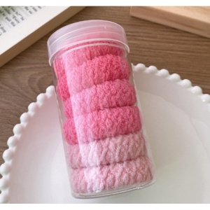 Set 6 Elastice pentru Par Culori Roz