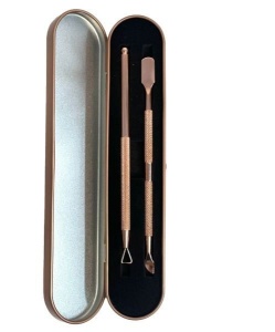 Set mit 2 goldenen Maniküre-Werkzeugen