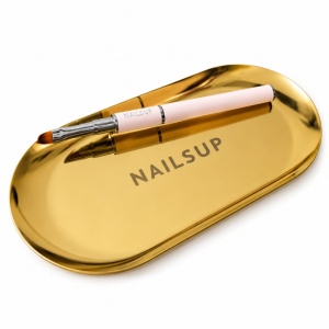 Metalltablett NAILSUP für Maniküre-Instrumente – Goldfarben - Img 2