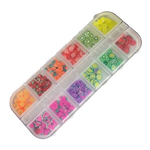 Nageldekor-Set, Nailart, 12 Früchte 02