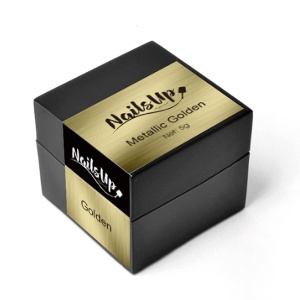NAILSUP Metallic Gel Gold 8 g – Dekoratives Nail Art Gel mit intensivem Gold-Metallic-Effekt