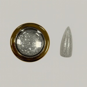 Pigment Unghii Nailsup Mirror Shine Argintiu