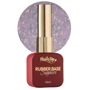 Rubber base NailsUp Sapphire Flakes 13 10ml