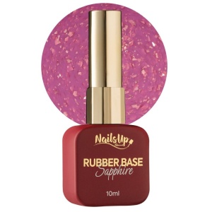Rubber base NailsUp Sapphire Flakes 9 10ml