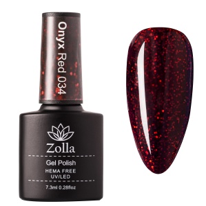 Shellac Zolla - Onyx Red 034- Hema Free - 7.3ml