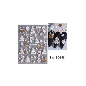 Sticker pentru unghii nail art Christmas SWO-5D165