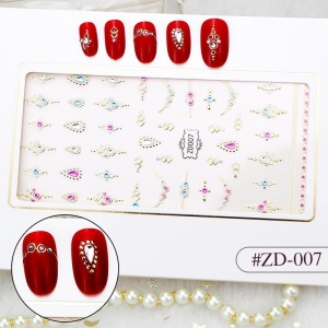 Stiker 3D Manichiura Nail Art Cristal ZD007