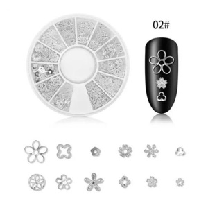 DISC 3D NAIL ART SILBER - 02