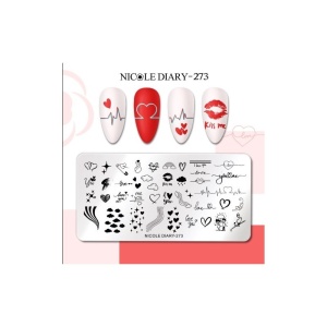 Matrita metalica stampila Nicole Diary 273
