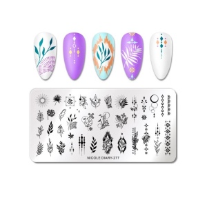 Matrita metalica stampila unghii Nicole Diary 277