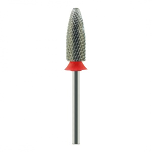 NailsUp Fräsaufsatz aus Hartmetall – konisch, Rot, 60 mm – für Gelentfernung
