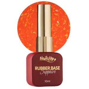Rubber base NailsUp Sapphire Flakes 6 10ml