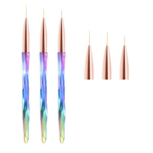 Set Mit 3 Regenbogen-pinseln