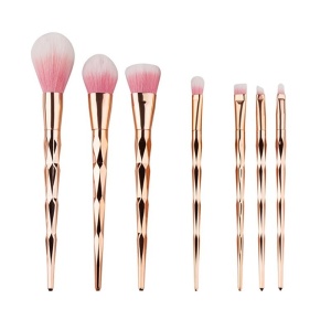 Set mit 7 professionellen Make-up-Pinseln, Diamant Rose - MAK03