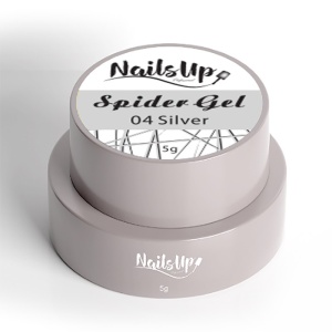Spider Gel NailsUp - 04 Silver 5ml