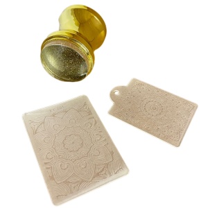 Stempelset mit Stanzformen, Gold