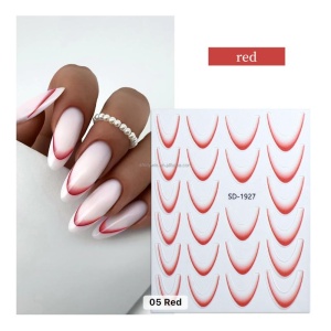 Sticker French Ombre Red SD1927
