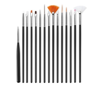 Nagelbürsten 15er Set Schwarz St