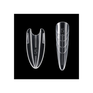 NAILSUP Dual Fit Sandwich Tips – Klassische Mandel Dual Forms, Wiederverwendbar, 180 Stück - Img 2