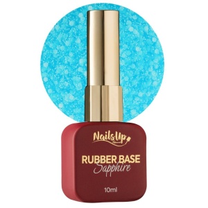 Rubber base NailsUp Sapphire Flakes 18 10ml