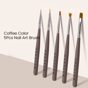 Set 5 pensule nail art manichiura NailsUp Coffee Color