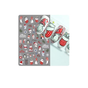 Sticker pentru unghii nail art Christmas F1060