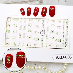 Stiker 3D Manichiura Nail Art Cristal ZD003