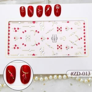 Stiker 3D Manichiura Nail Art Cristal ZD013